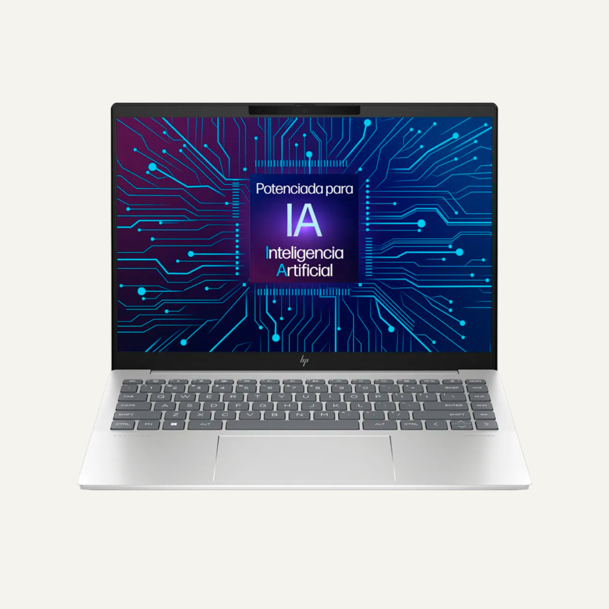 Notebook HP Pavilion Plus 14-ew1002la, Core Ultra 7 155H hasta 4.8GHz, 32GB LPDDR5x-6400