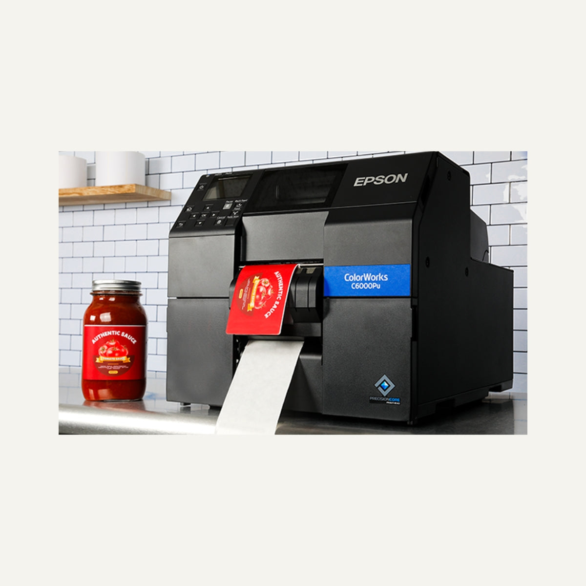 Impresora de Etiquetas Epson ColorWorks CW-C6000PU (peeler-and-present) Color - 1200 x 1200 dpi - 212mm (8.35") Ancho de Impresión - Automático Cortante