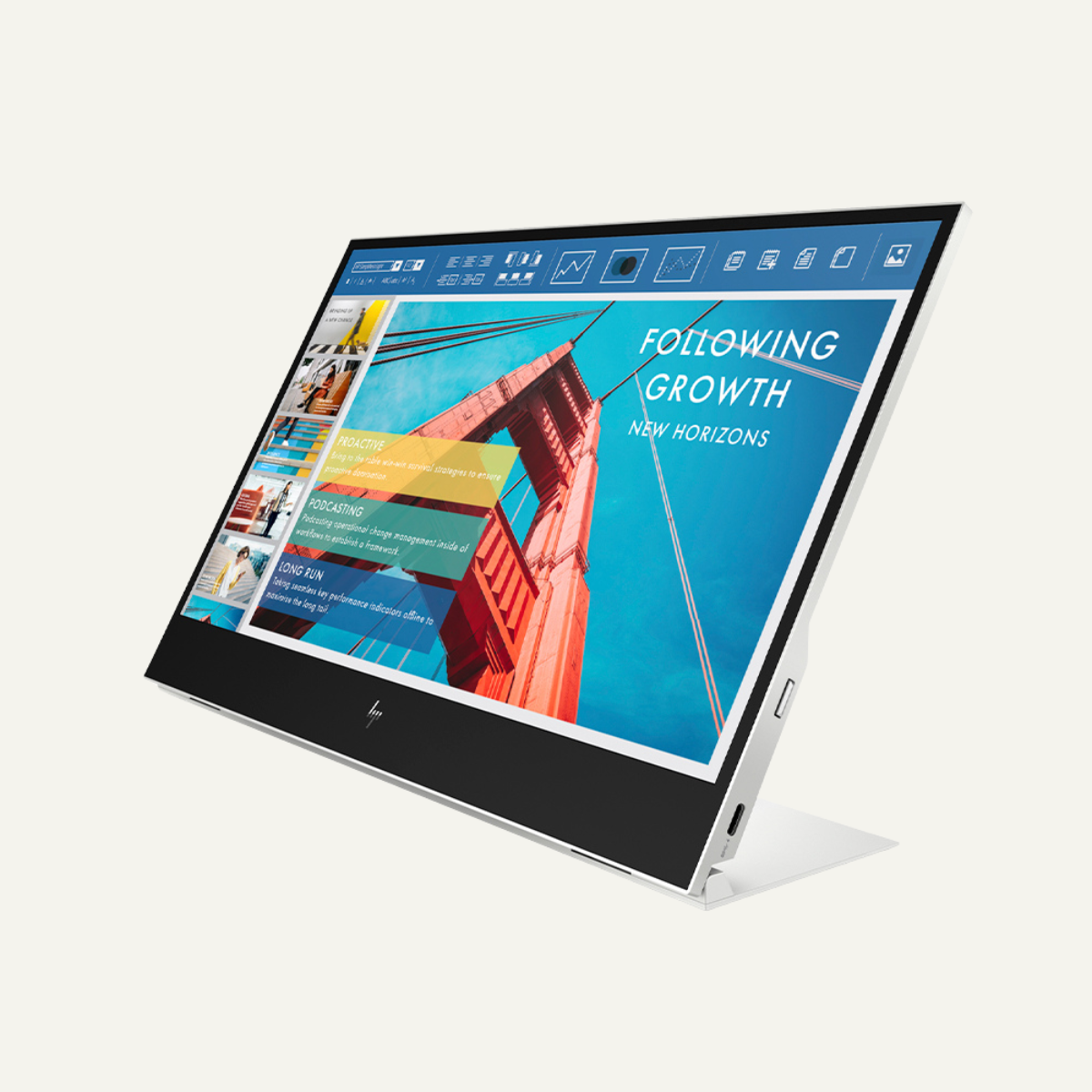 Monitor Portatil HP E14 G4, 14" FHD IPS 1920X1080 USB, Color Plata