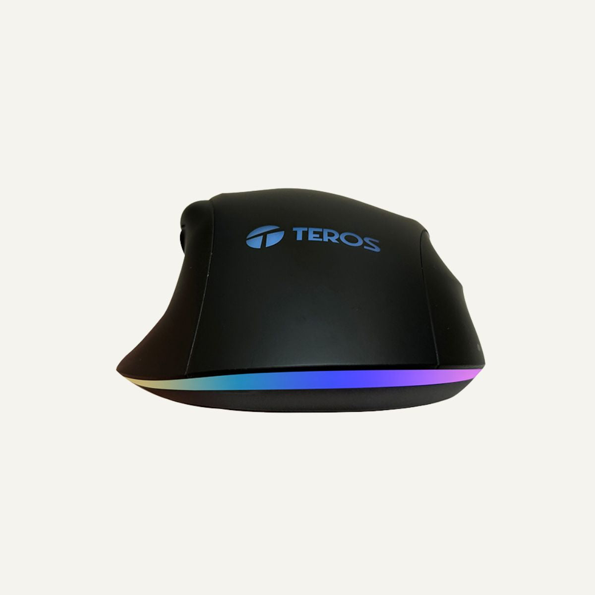 Mouse óptico gamer TEROS TE-5168N, 7 botones, 6400 DPI, RGB, negro