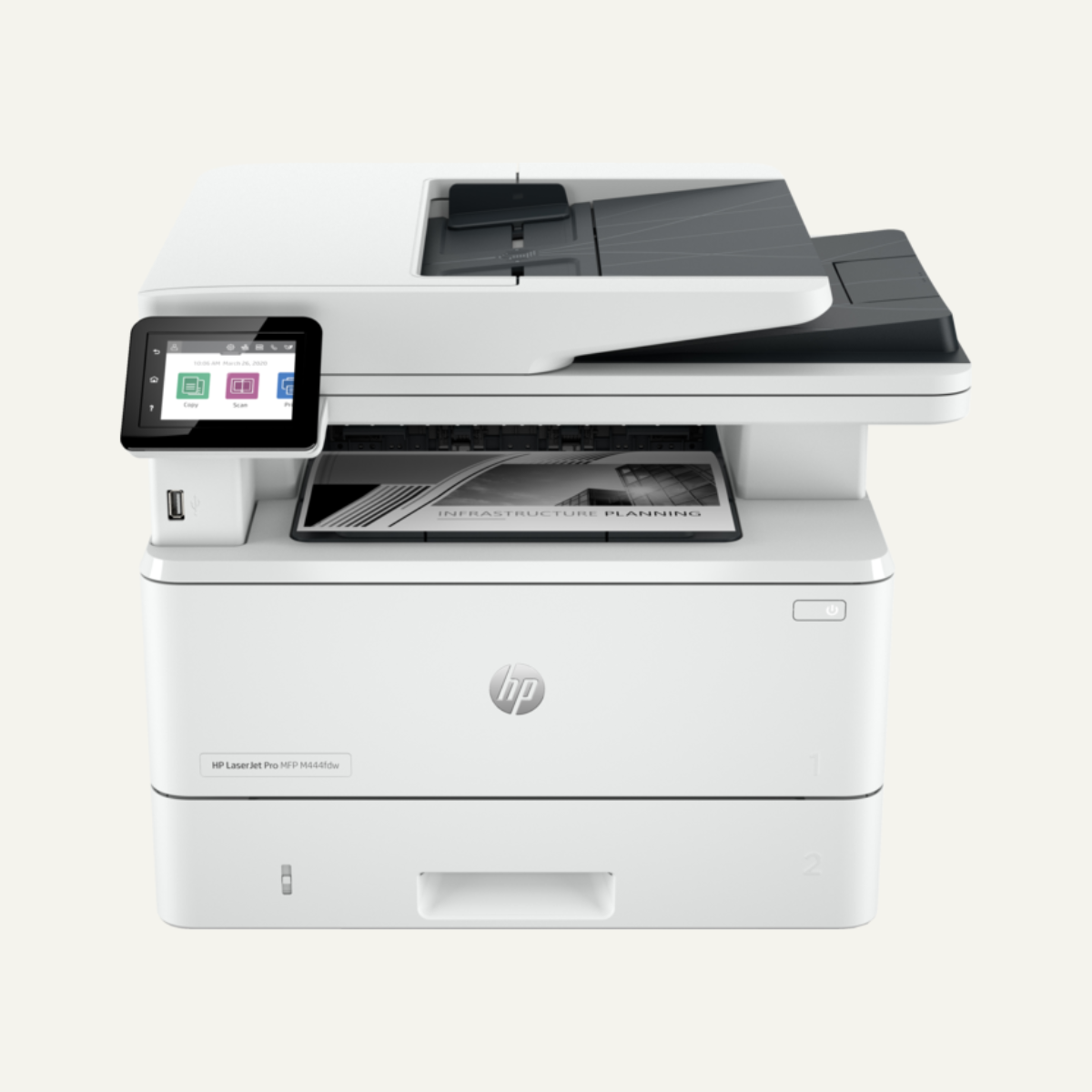 Impresora Láser Multifunción HP LaserJet Pro 4103fdw Inalámbrico - Monocromo - Copiadora/Fax/Impresora/Escáner