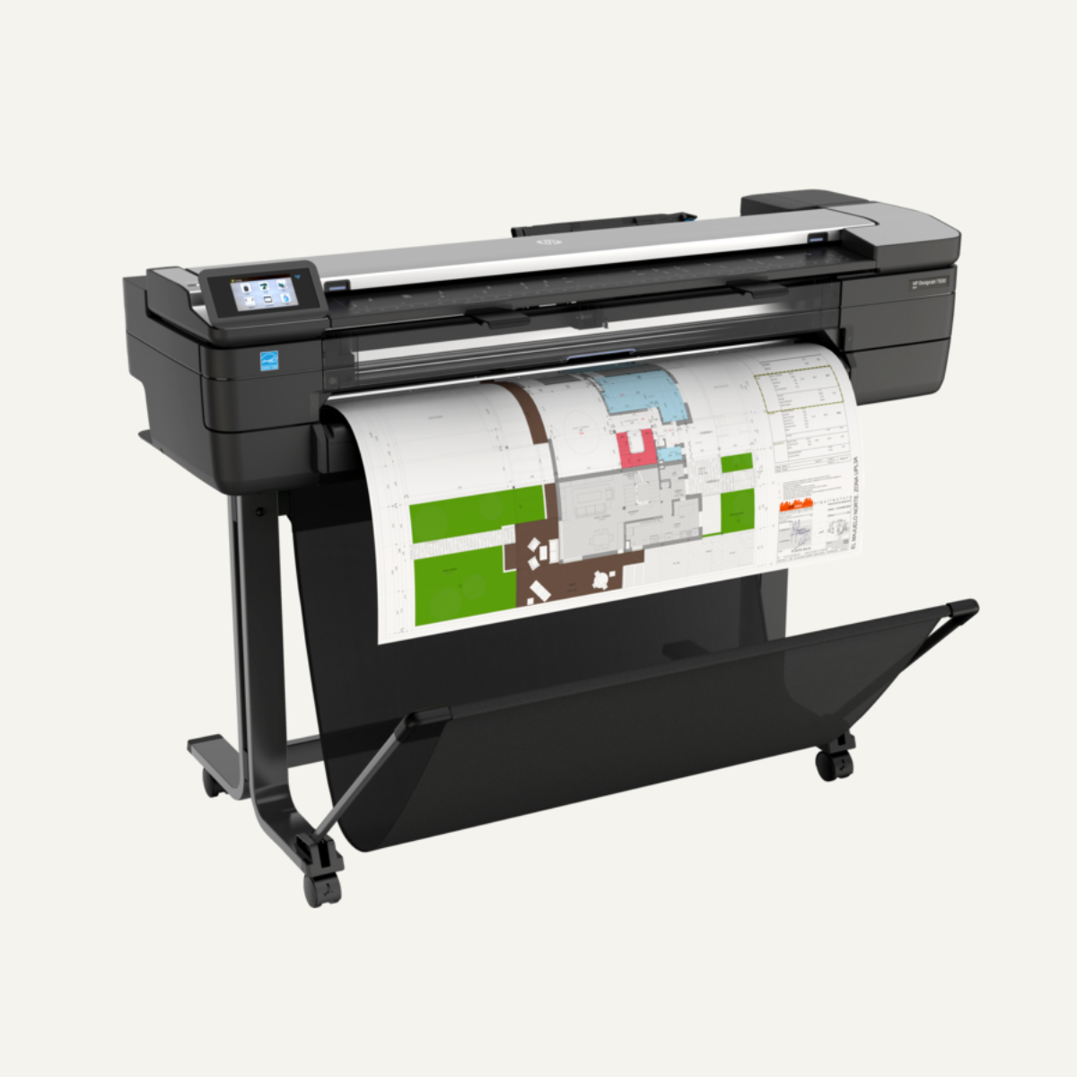 Impresora de gran formato de inyección de tinta HP Designjet T830 - Incluye Impresora, Copiadora, Escáner - 609.60mm (24") Ancho de Impresión - Color - 4 Color(es) - 26Segundo Velocidad de color - 2400 x 1200 dpi - 1GB - Ethernet - LAN inalámbrica
