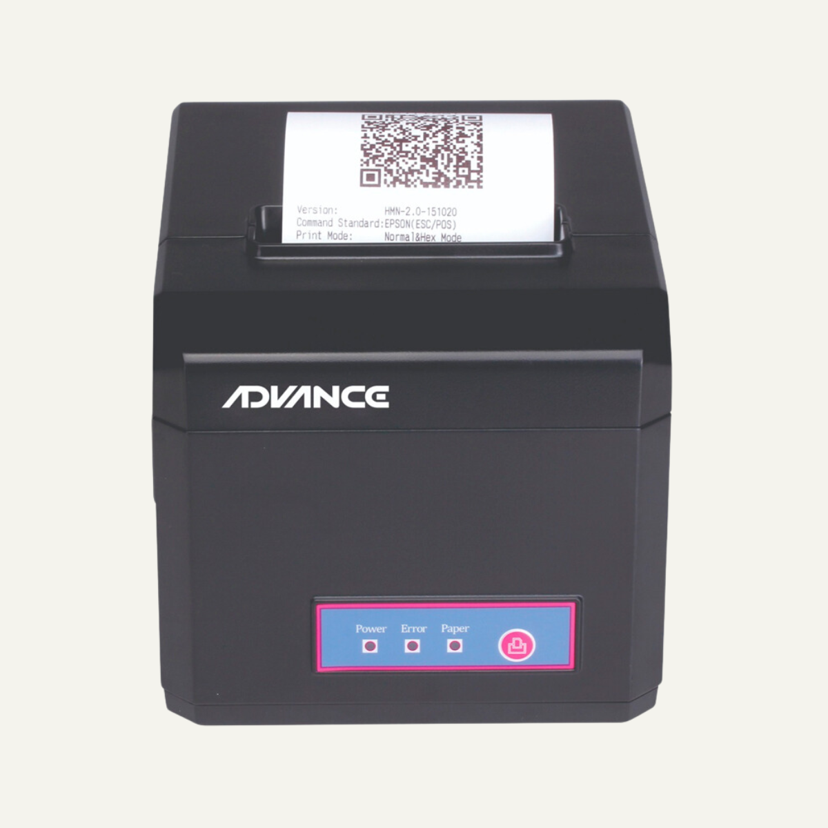 Impresora termica Advance ADV-8010, velocidad de impresion 300 mm/seg ,USB+LAN