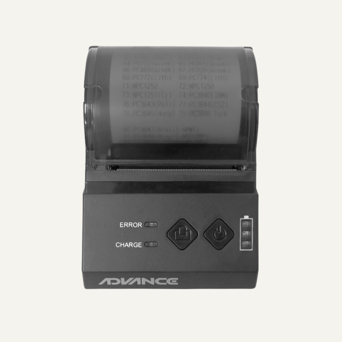 Impresora termica Inalámbrica Advance ADV-7011, velocidad de impresion 90 mm/seg.