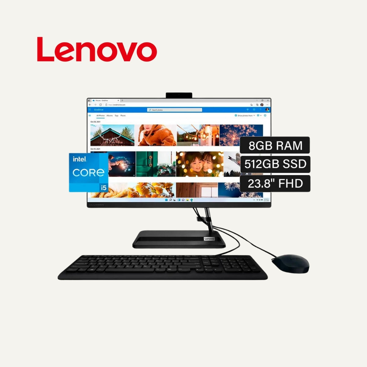 Computadora All in One Lenovo IdeaCentre 3 24IAP7 23.8″, i5-12450H, 8GB, 512GB SSD