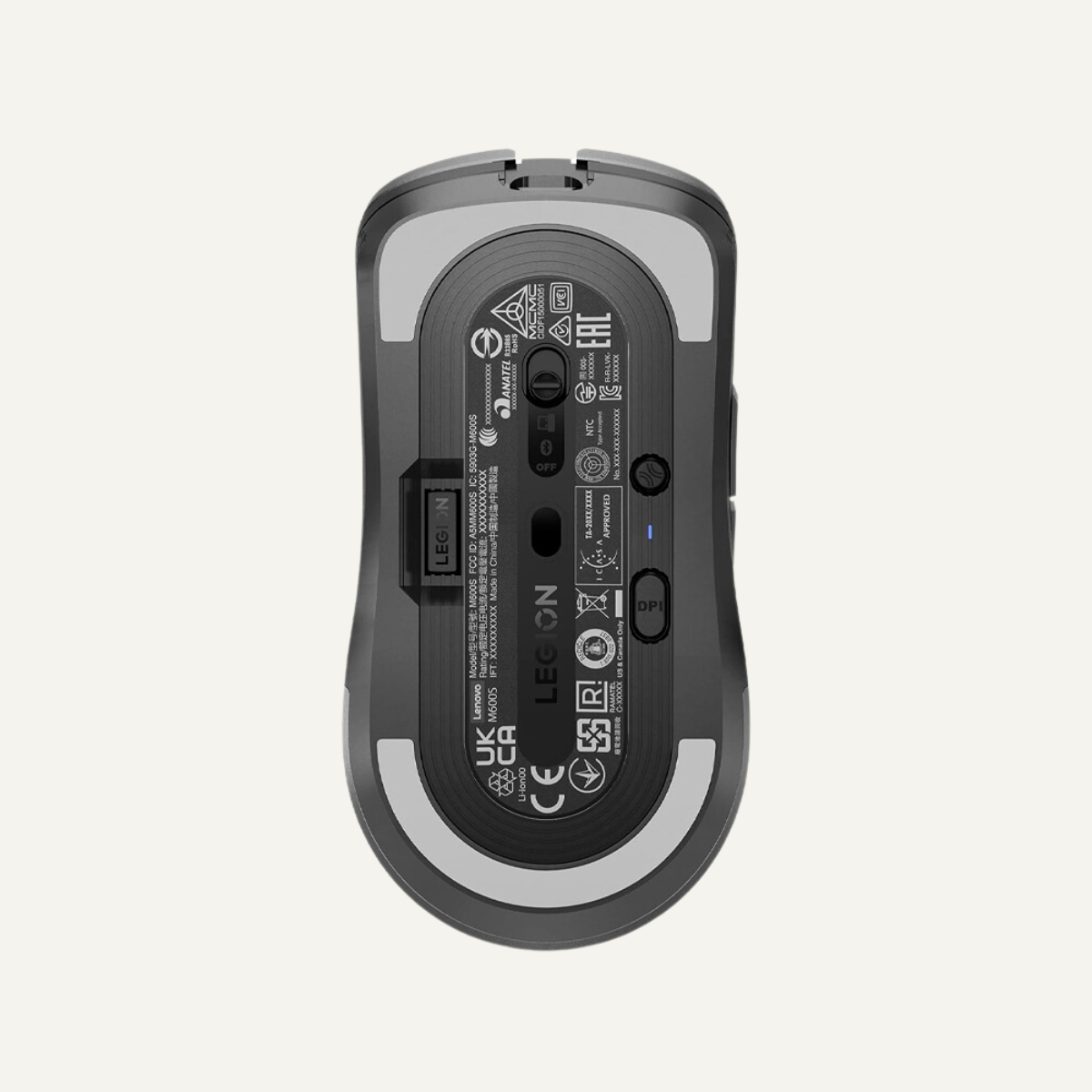 Mouse gamer Lenovo Legion M600s, 6 botones, 19.000 DPI, Optical Pixart 3370