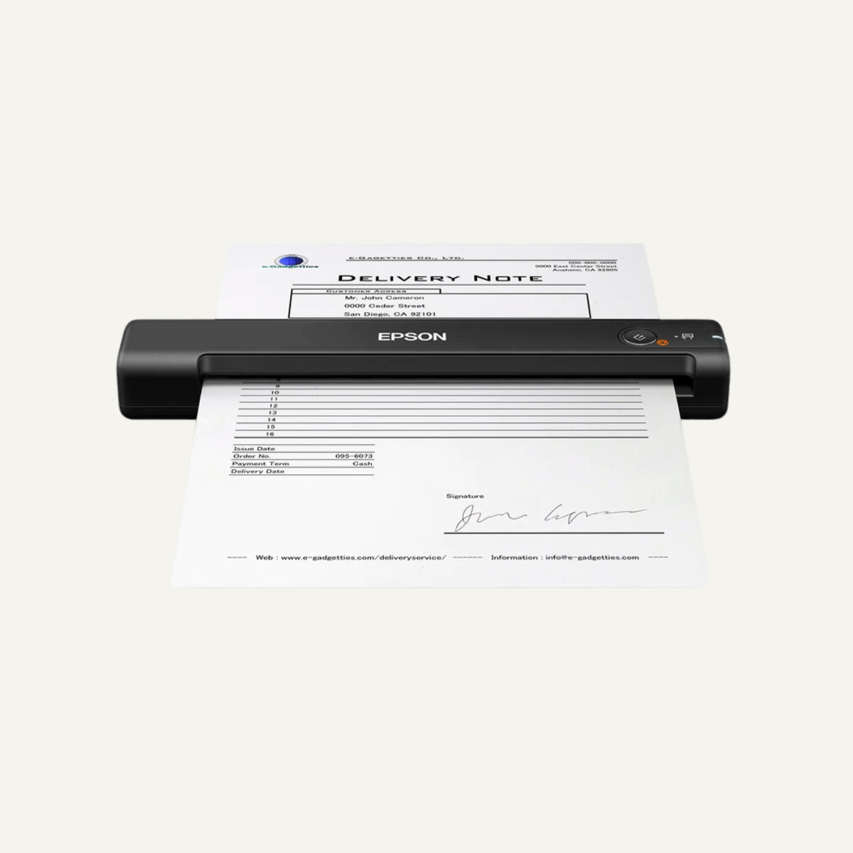Escáner portátil Epson WorkForce ES-50, USB 2.0