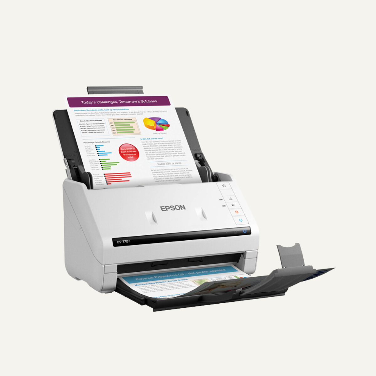 Escáner de documentos Epson DS-770 II USB 3.0 de alta velocidad, Sensor Optico Color (CIS)