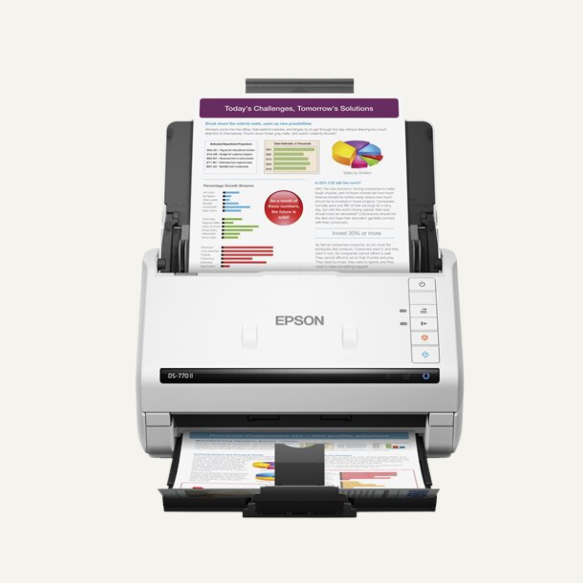 Escáner de documentos Epson DS-770 II USB 3.0 de alta velocidad, Sensor Optico Color (CIS)