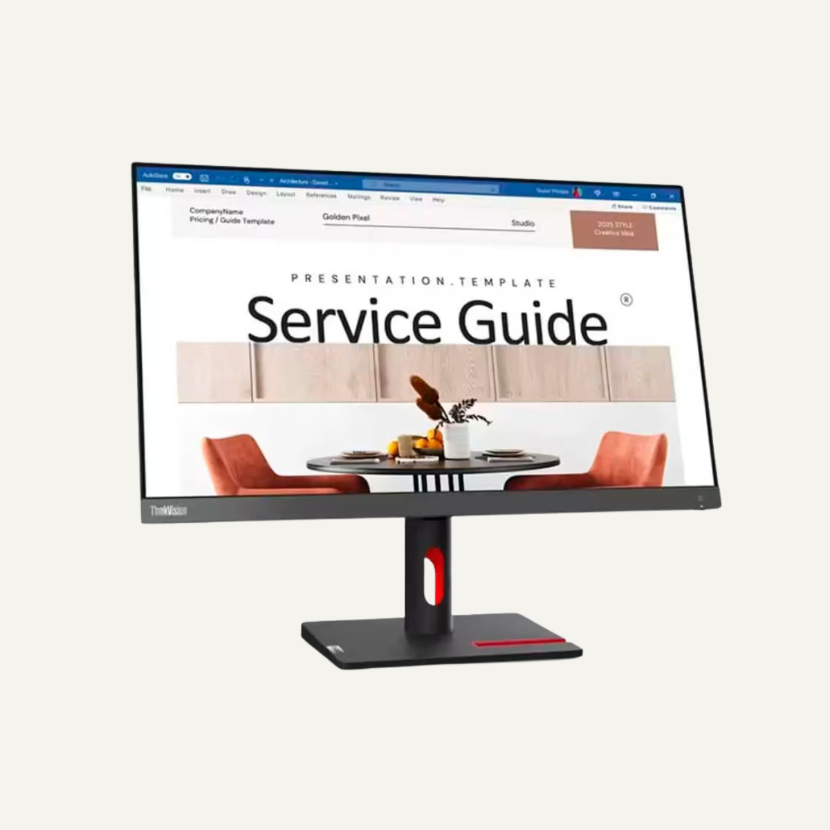 Monitor Lenovo ThinkVision S24i-30, 23.8" WLED IPS, Anti-Glare, 100Hz, HDMI x1 / VGA x1