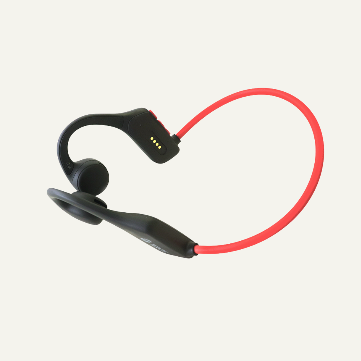 Audífono de conducción de aire TEROS TE-8078R, bluetooth, rojo /gris