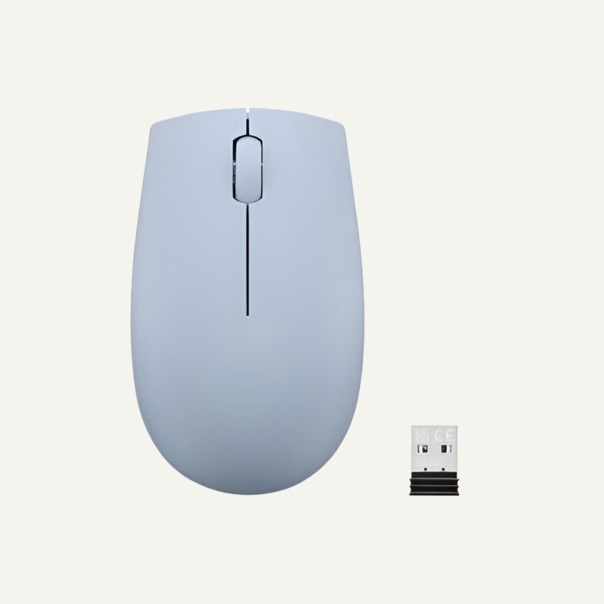 Mouse Inalámbrico Compacto Lenovo 300 USB-A - Azul hielo / Gris Artico / Gris Nube