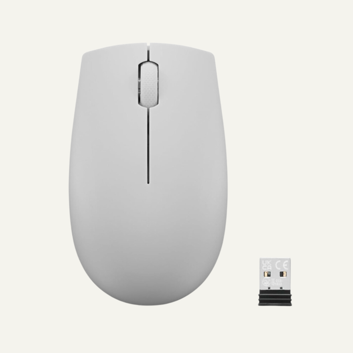 Mouse Inalámbrico Compacto Lenovo 300 USB-A - Azul hielo / Gris Artico / Gris Nube