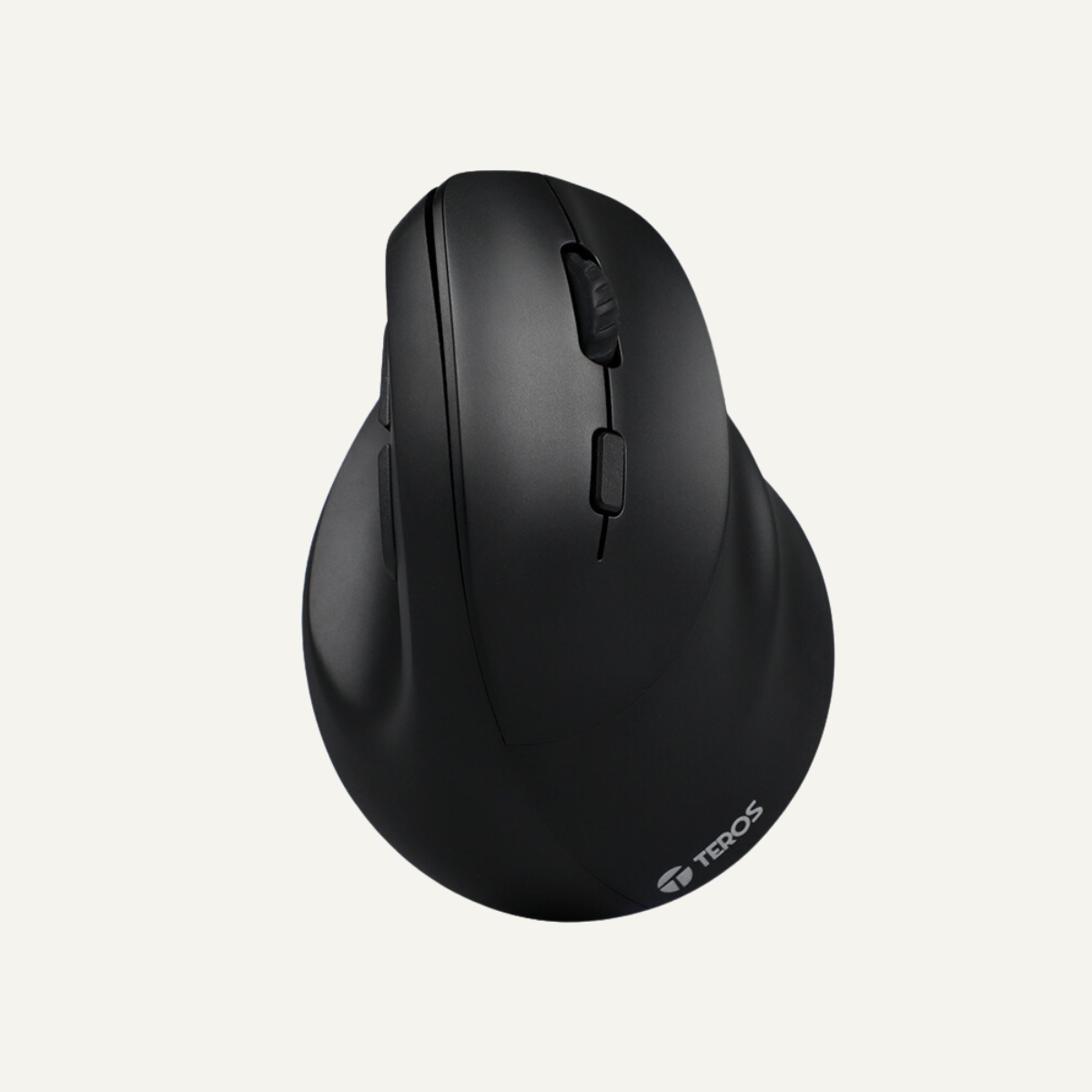 Mouse Teros TE-5169N, Inalámbrico Doble Modo: 2.4G+Bluetooth, 2400 DPI, Vertical, Negro