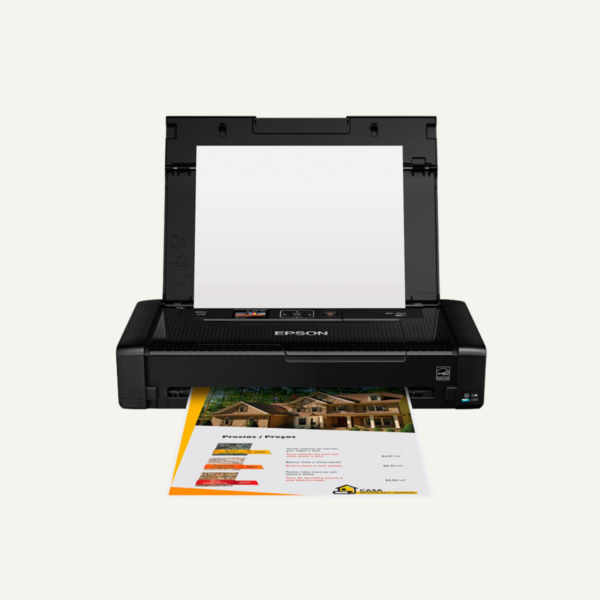 Impresora Portátil de tinta Epson WorkForce WF-100, WiFi, USB.